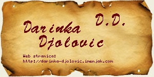 Darinka Đolović vizit kartica